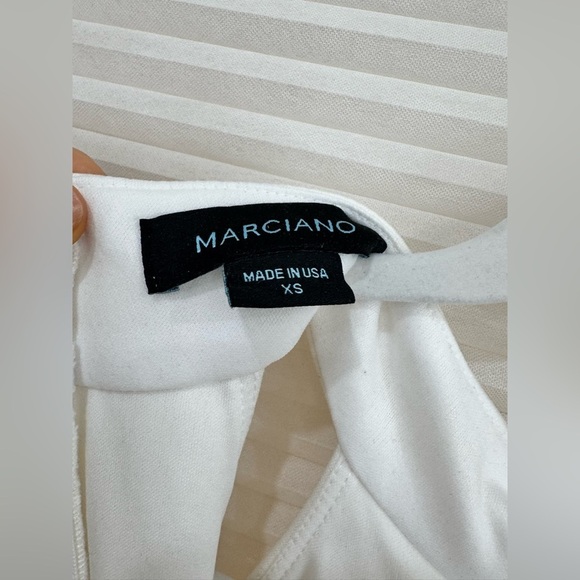 Marciano turtleneck Mock Neck Halter Bodycon Frill midi dress XS - Picture 5 of 7